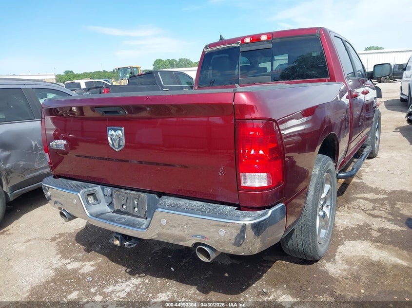 Vin: 1c6rr6gt1js171532, lot: 45490745, ram 1500 big horn  4x2 6'4 box 20184