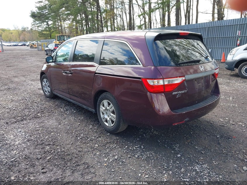 Vin: 5fnrl5h25cb116642, lot: 45490977, honda odyssey lx 20123