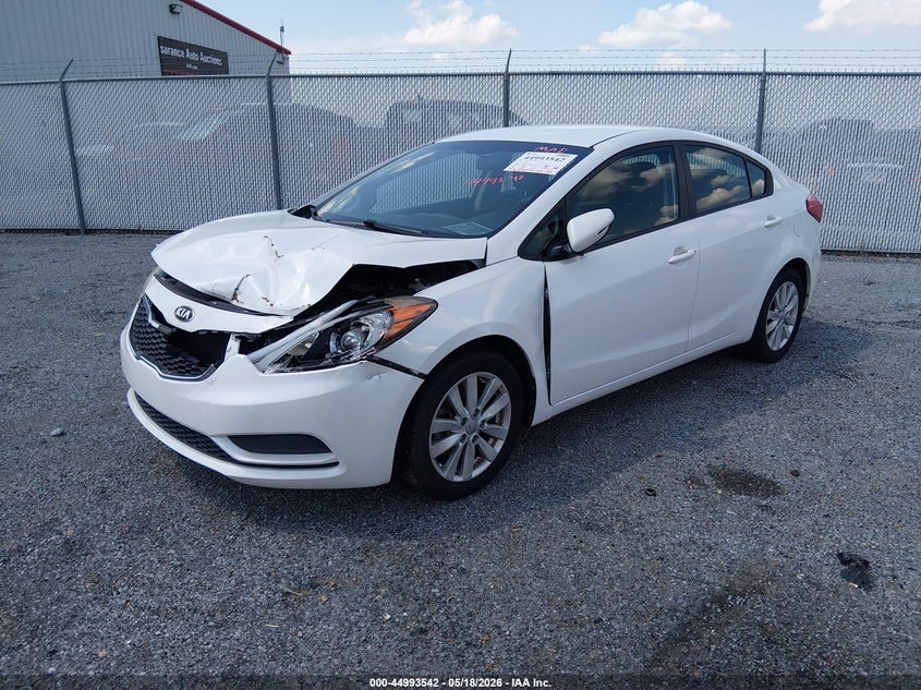 Vin: knafx4a6xe5087834, lot: 45490983, kia forte lx 20142