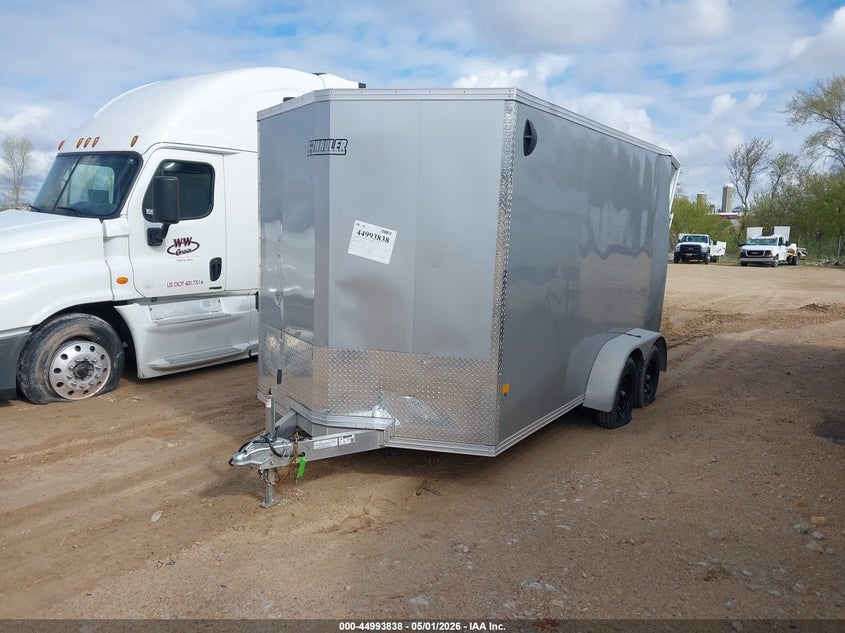 5WFBE142XTS033455 2026 Alcom E-Zhauler Enclosed Trailer 7 X14 photo 1