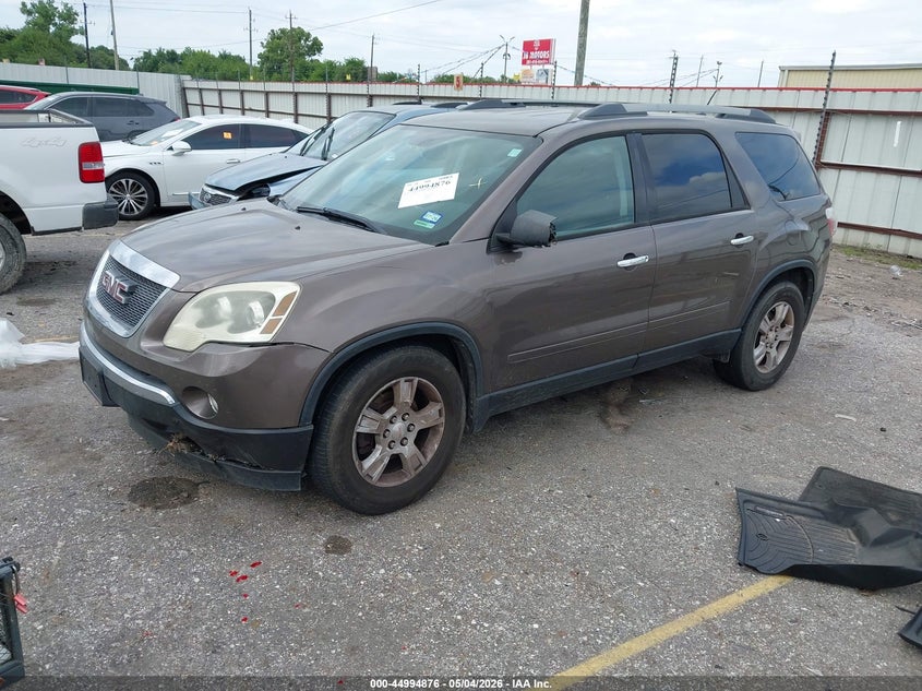 Vin: 1gklrled2aj222703, lot: 45492317, gmc acadia sle 20102
