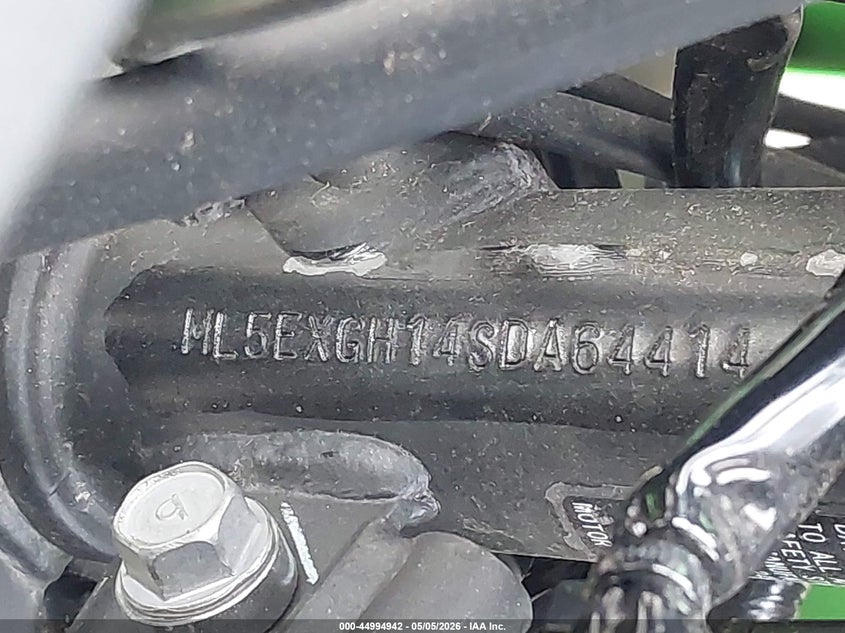 2025 Kawasaki Ex500 H VIN: ML5EXGH14SDA64414 Lot: 44994942