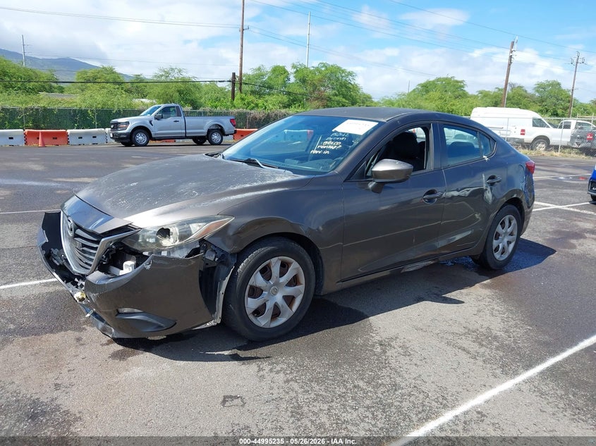 Vin: jm1bm1u71e1164157, lot: 45492676, mazda mazda3 i sport 20142