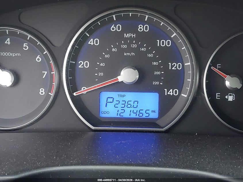 2010 HYUNDAI SANTA FE SPORT UTILITY VEHICLE 2.4L I-4 DOHC, VVT, 175HP