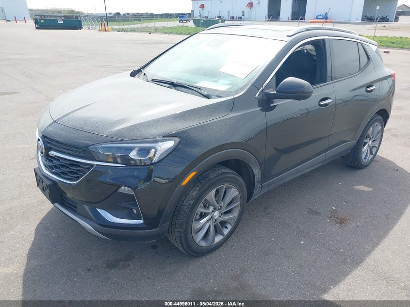 Vin: kl4mmgsl2mb182598, lot: 45493452, buick encore gx awd essence 20212