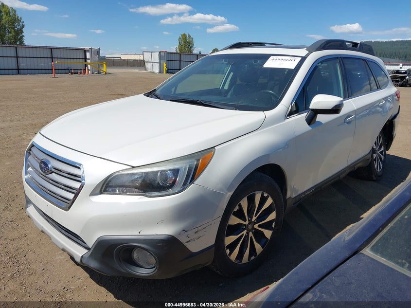 Vin: 4s4bsancxf3252756, lot: 45494124, subaru outback 2.5i limited 20152