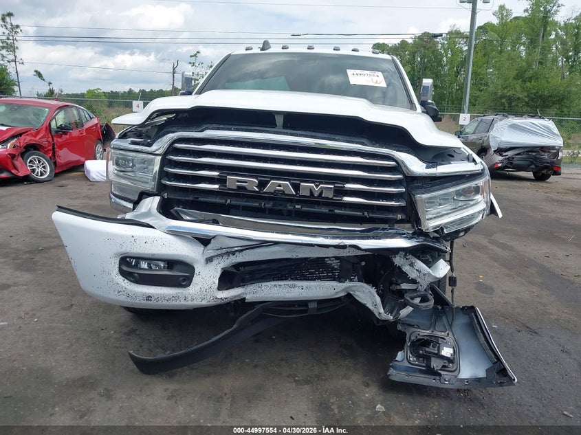 2022 Ram 3500 Ram Limited Longhorn 4X4 6'4 Box white Lot 111044997554 Vin 3C63RRNL1NG154107