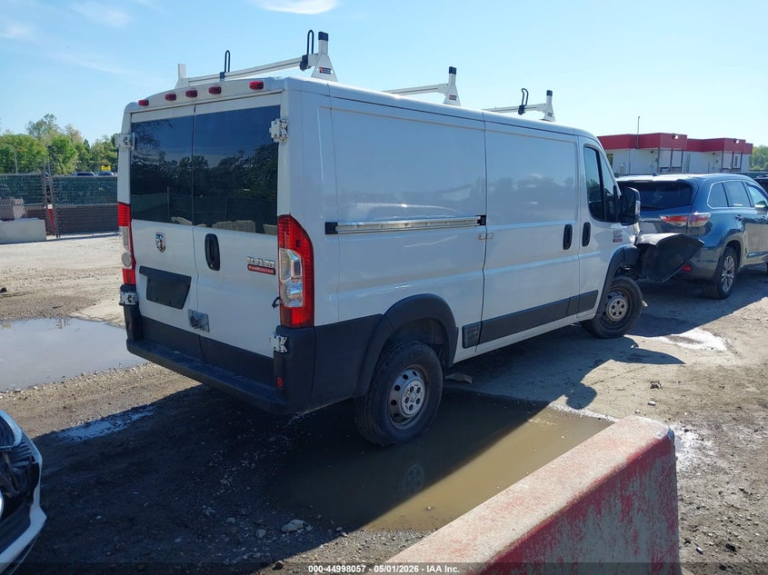 Vin: 3c6trvag6fe502353, lot: 45495521, ram promaster 1500 low roof 20154