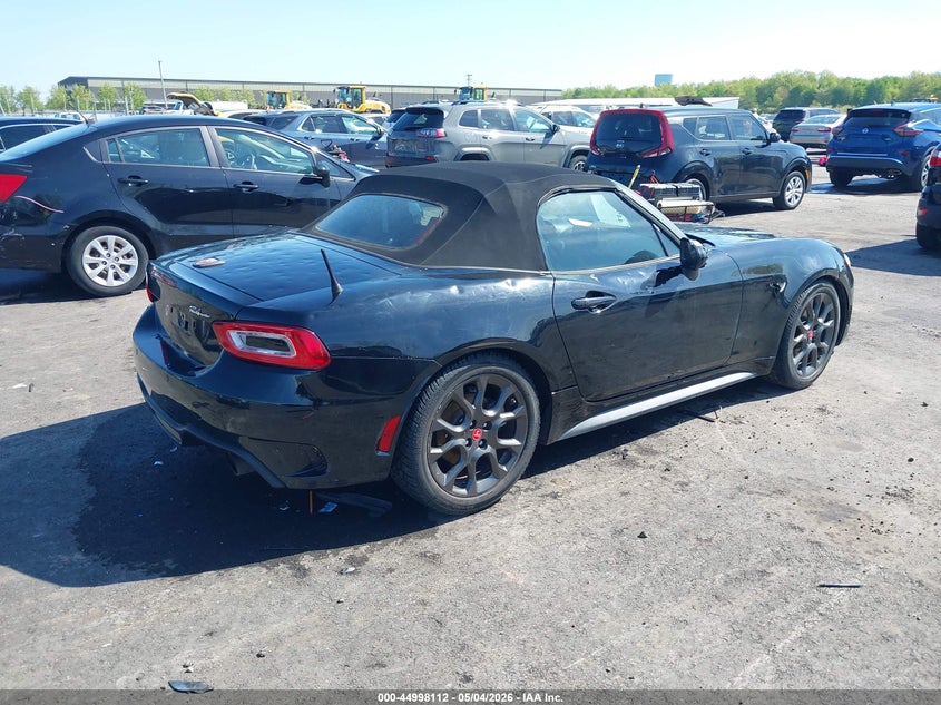 Vin: jc1nfaek3h0109310, lot: 45495576, fiat 124 spider elaborazione abarth 20174