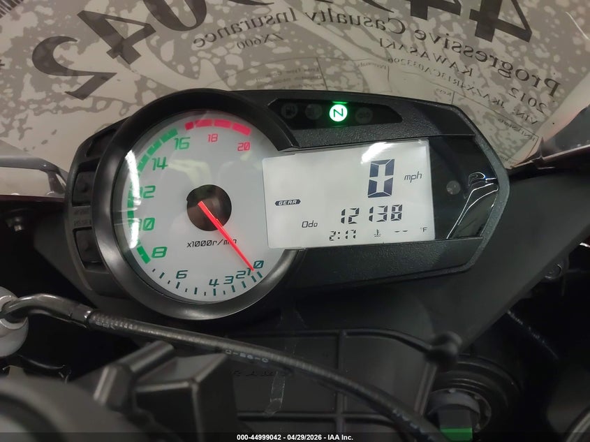 2012 Kawasaki Zx600 R VIN: JKAZX4R13CA033296 Lot: 44999042