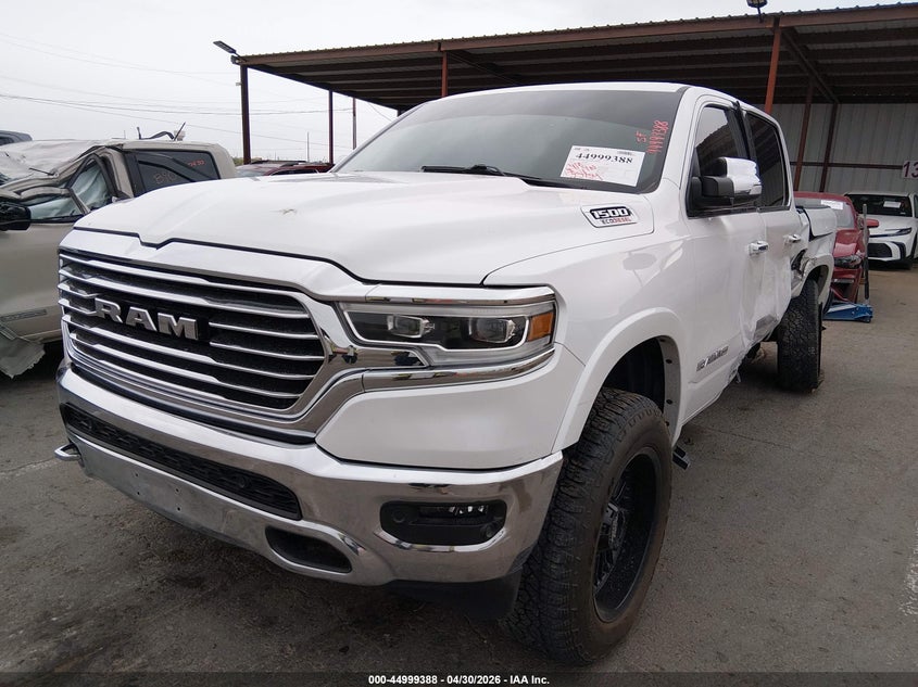 Vin: 1c6srfkm8ln221670, lot: 45496852, ram 1500 laramie longhorn  4x4 5'7 box 20202