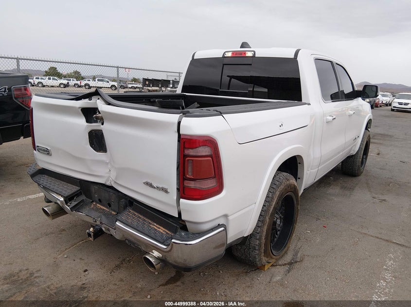 Vin: 1c6srfkm8ln221670, lot: 45496852, ram 1500 laramie longhorn  4x4 5'7 box 20204