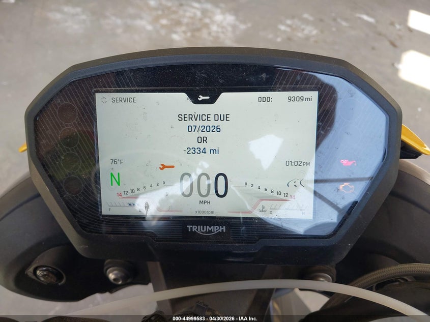 2025 TRIUMPH MOTORCYCLE STREET TRIPLE auction photo 7