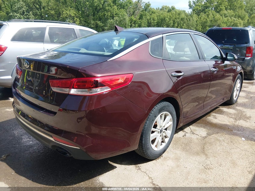 Vin: 5xxgt4l33gg026846, lot: 45497169, kia optima lx 20164
