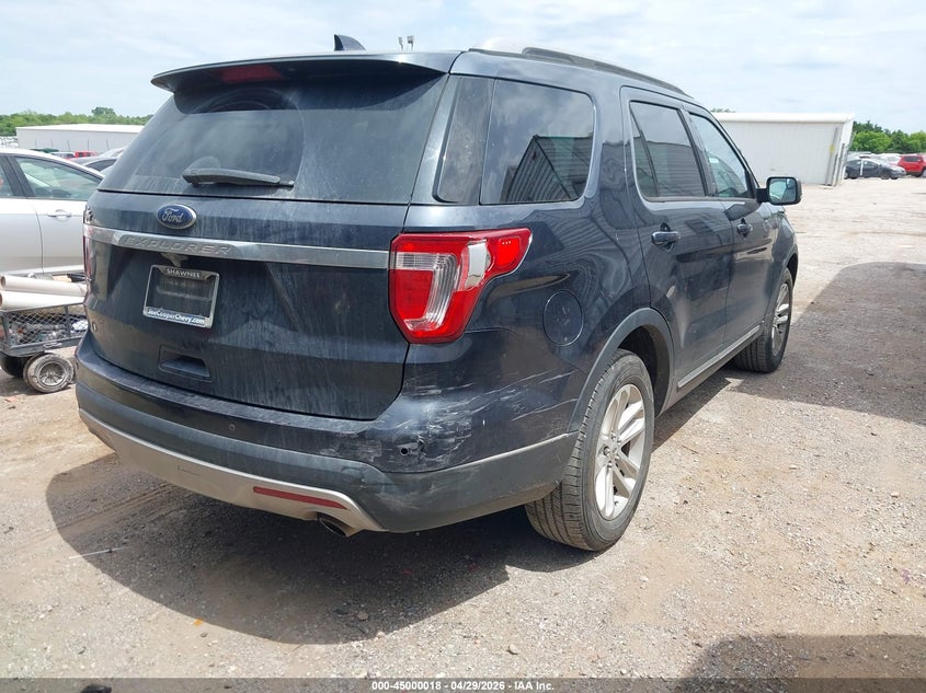 Vin: 1fm5k7d86hgb38925, lot: 45497482, ford explorer xlt 20174