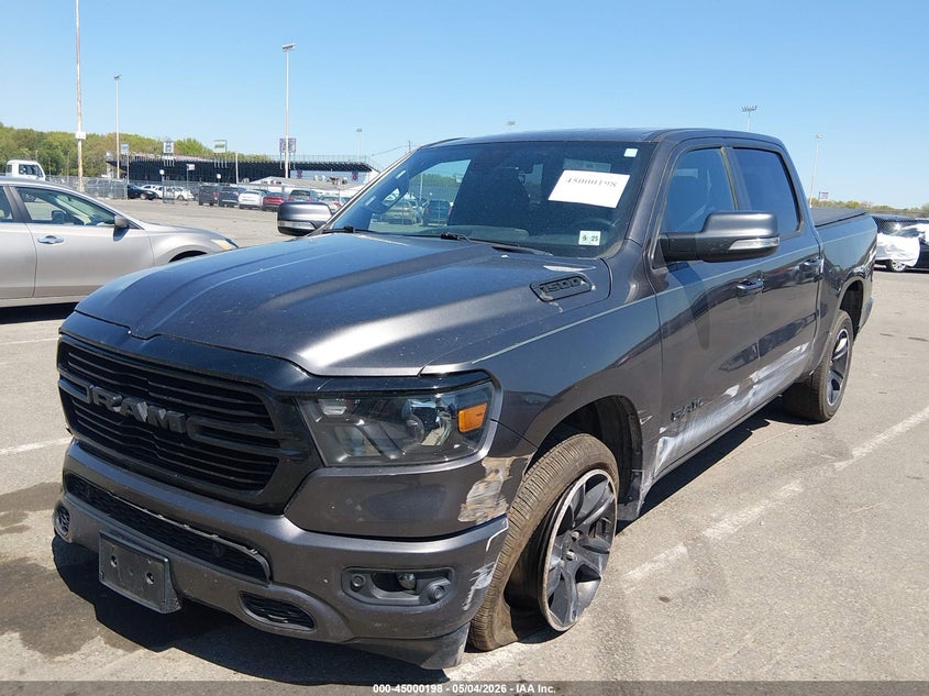 Vin: 1c6rrffg6ln318742, lot: 45497662, ram 1500 big horn  4x4 5'7 box 20202