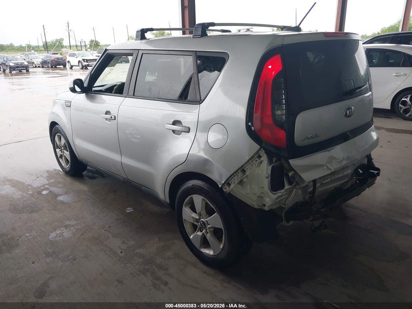Vin: kndjn2a22k7689633, lot: 45497847, kia soul 20193