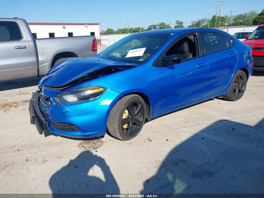 Vin: 1c3cdfbb7fd266589, lot: 45497891, dodge dart sxt 20152