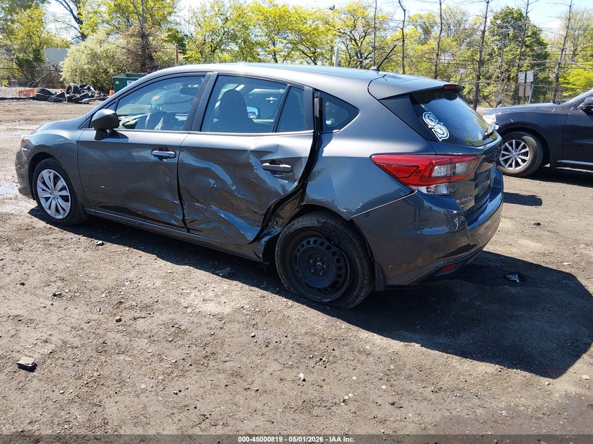Vin: 4s3gtab65l3731832, lot: 45498283, subaru impreza 5-door 20203