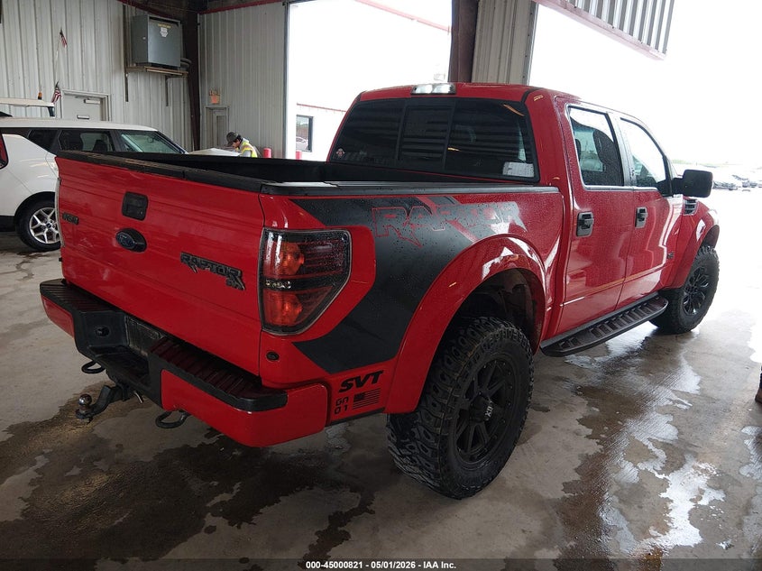 Vin: 1ftfw1r63cfb34492, lot: 45498285, ford f-150 svt raptor 20124
