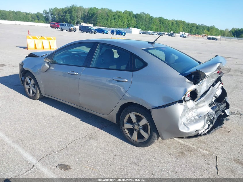 Vin: 1c3cdfbbxfd211554, lot: 45498556, dodge dart sxt 20153