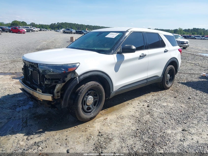 Vin: 1fm5k8ab3mga19522, lot: 45498696, ford police interceptor utility 20212