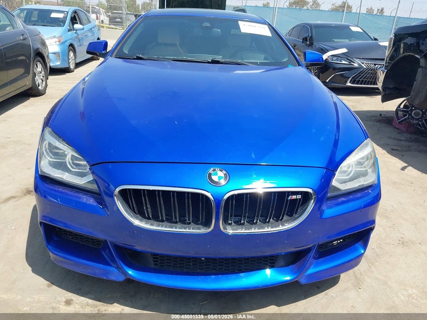 2015 BMW 650I Gran Coupe VIN: WBA6B2C56FGB99241 Lot: 45001339