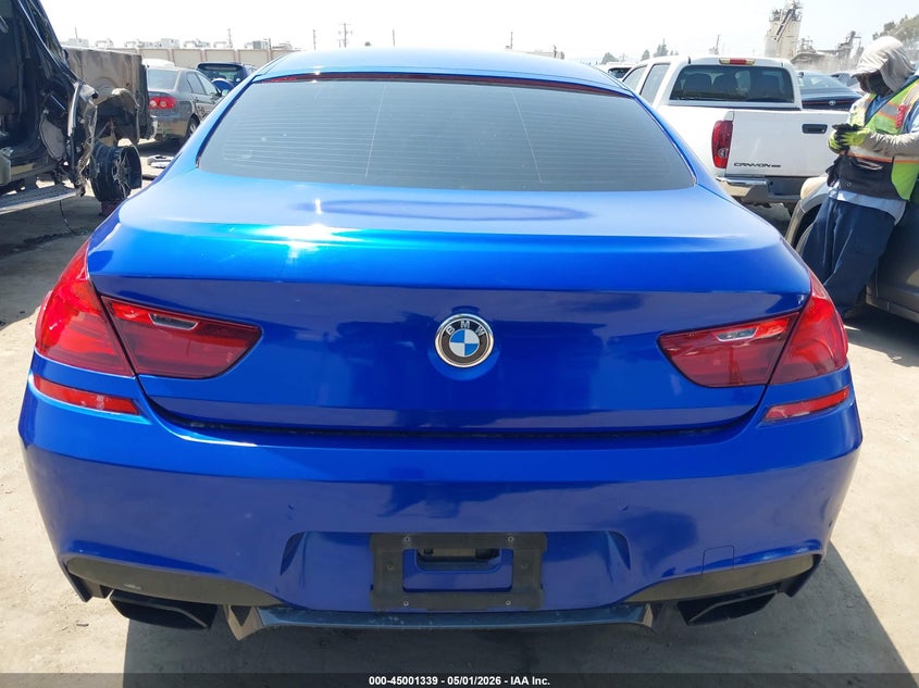 2015 BMW 650I Gran Coupe VIN: WBA6B2C56FGB99241 Lot: 45001339