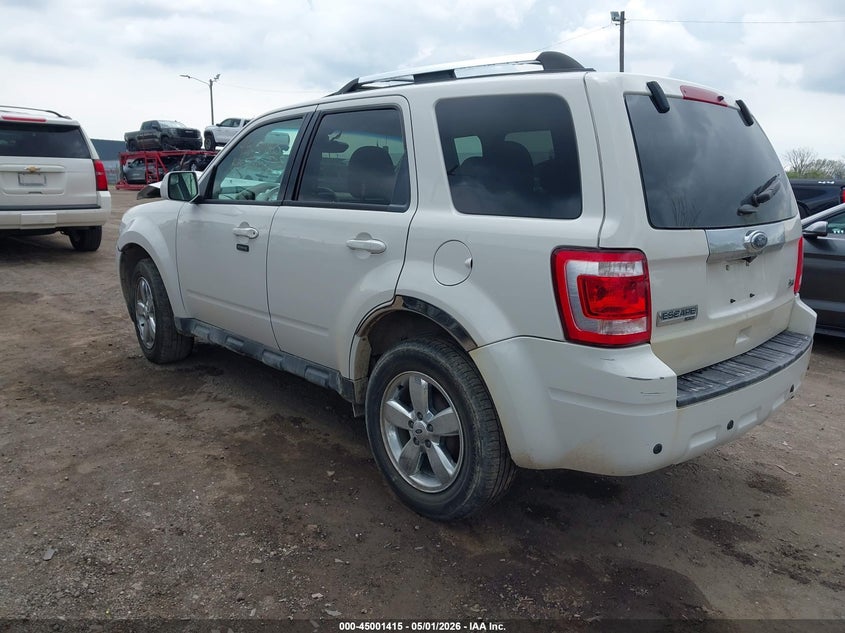 2011 Ford Escape 3.0 Limited white Lot 111045001415 Vin 1FMCU9EG2BKC50550
