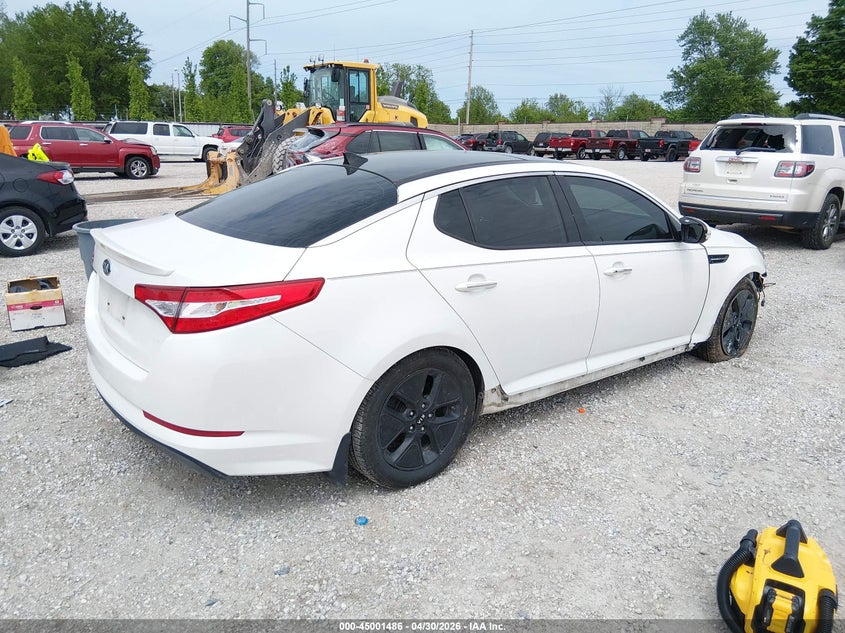 Vin: knagm4ad9d5048176, lot: 45498951, kia optima hybrid ex 20134