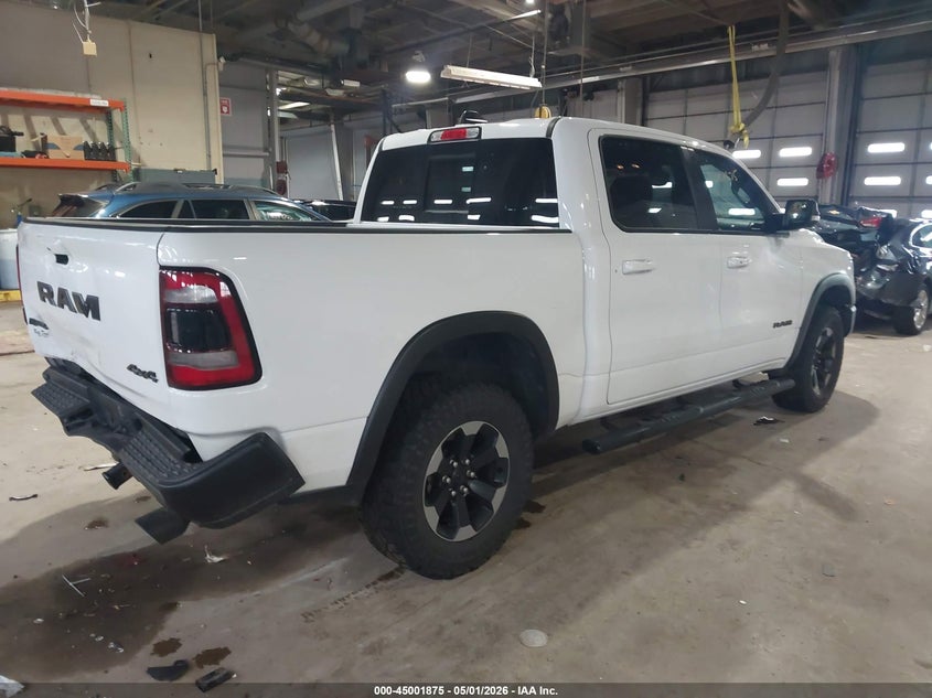 Vin: 1c6srflt8kn830259, lot: 45499340, ram 1500 rebel  4x4 5'7 box 20194