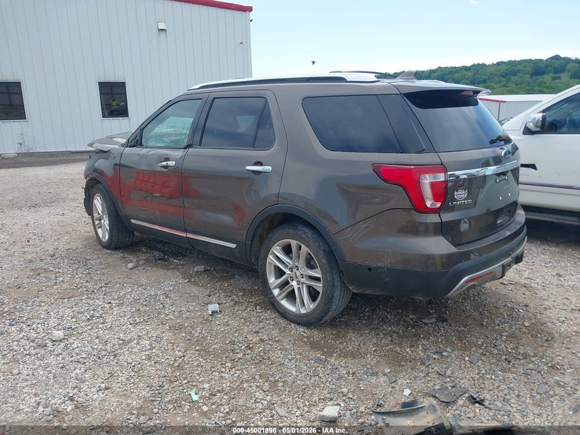 Vin: 1fm5k7fh7gg858940, lot: 45499361, ford explorer limited 20163