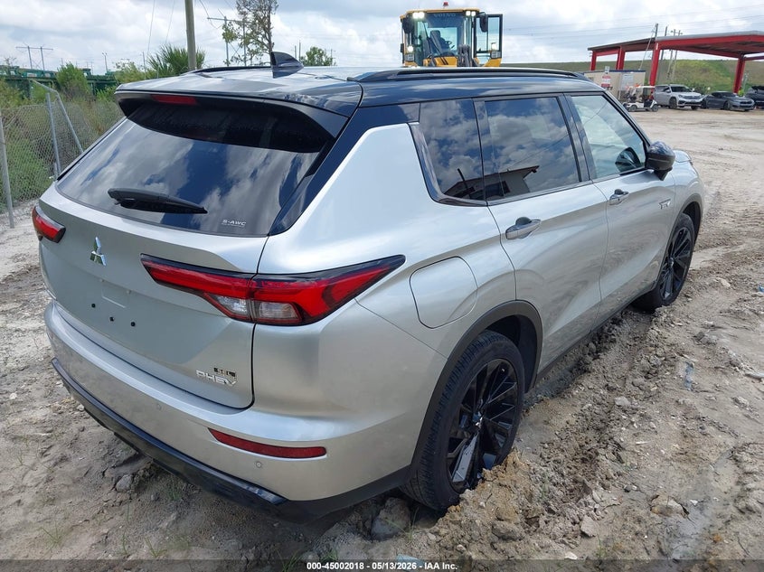 Vin: ja4t5wa95sz007629, lot: 45499483, mitsubishi outlander phev sel black edition 20254