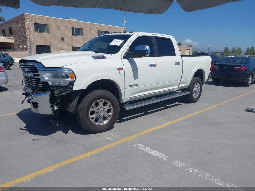 Vin: 3c6ur5fj3ng313218, lot: 45500030, ram 2500 laramie  4x4 6'4 box 20222