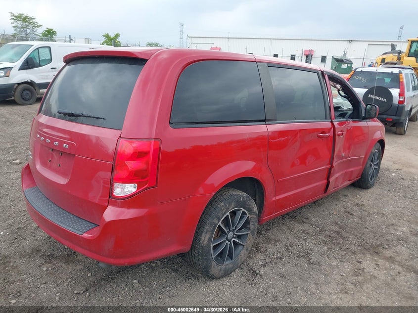 Vin: 2c4rdgbg7fr642616, lot: 45500114, dodge grand caravan se plus 20154