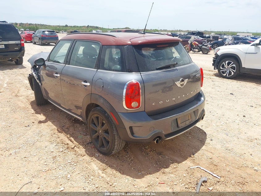 Vin: wmwzc3c55gwt08289, lot: 45500175, mini countryman cooper s 20163
