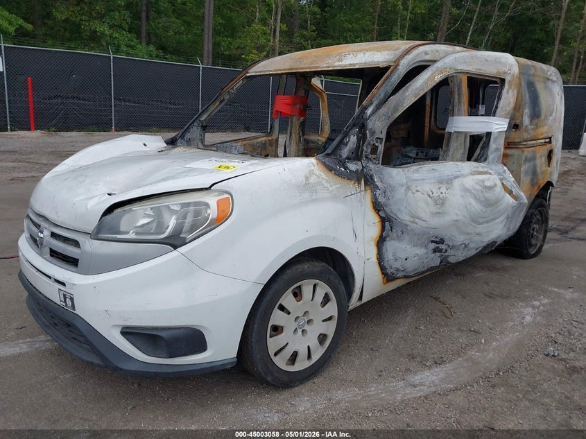 Vin: zfberfbt9f6a44855, lot: 45500523, ram promaster city tradesman slt 20152