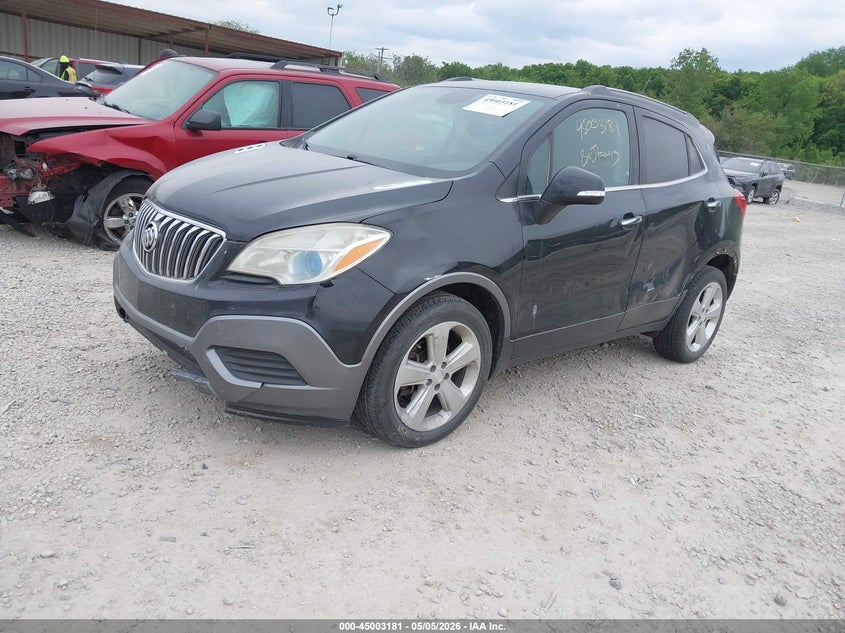 Vin: kl4cjasb9gb613550, lot: 45500646, buick encore 20162