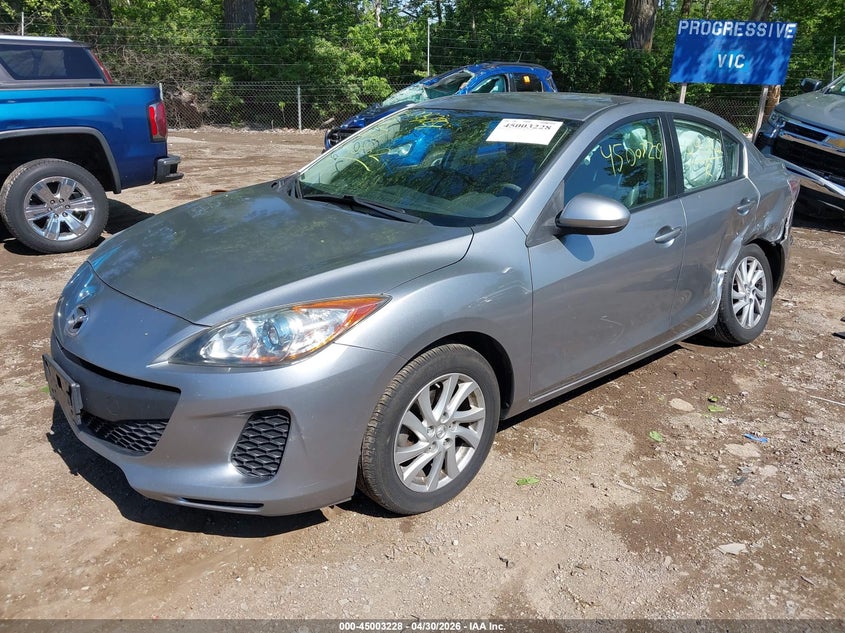 Vin: jm1bl1v72c1646862, lot: 45500693, mazda mazda3 i touring 20122