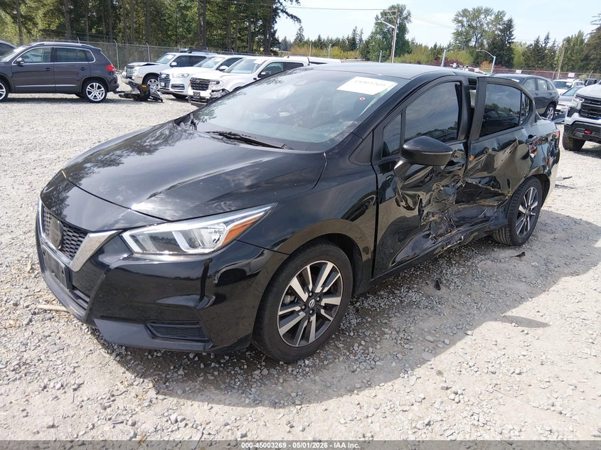 3N1CN8EV0ML845444 2021 Nissan Versa Sv Xtronic Cvt photo 1