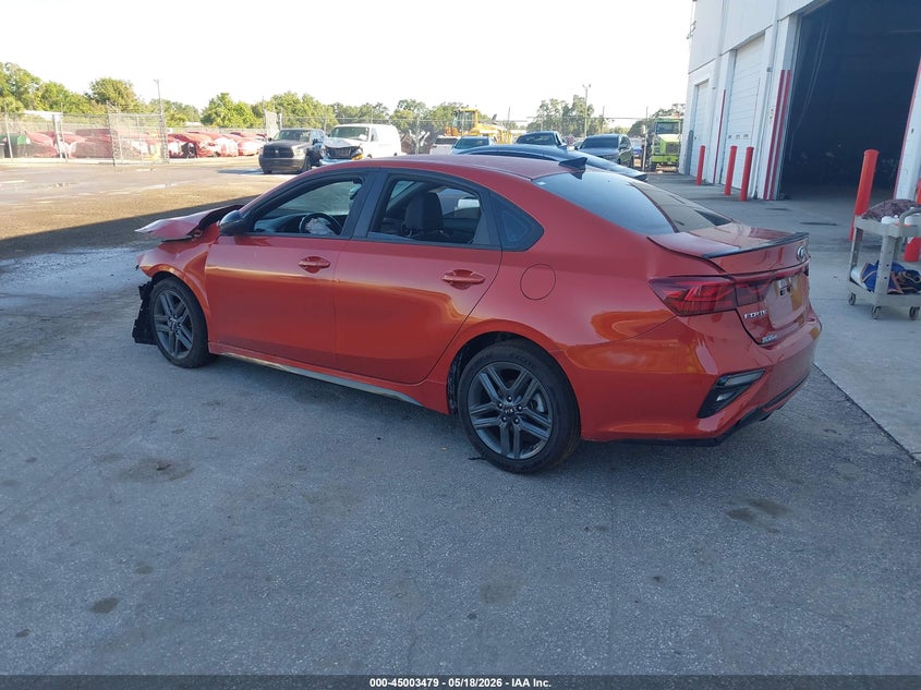 Vin: 3kpf34ad7me356386, lot: 45500943, kia forte gt-line 20213
