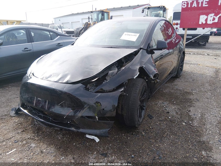 Vin: 5yjygdef1mf251958, lot: 45501064, tesla model y performance dual motor all-wheel drive 20212