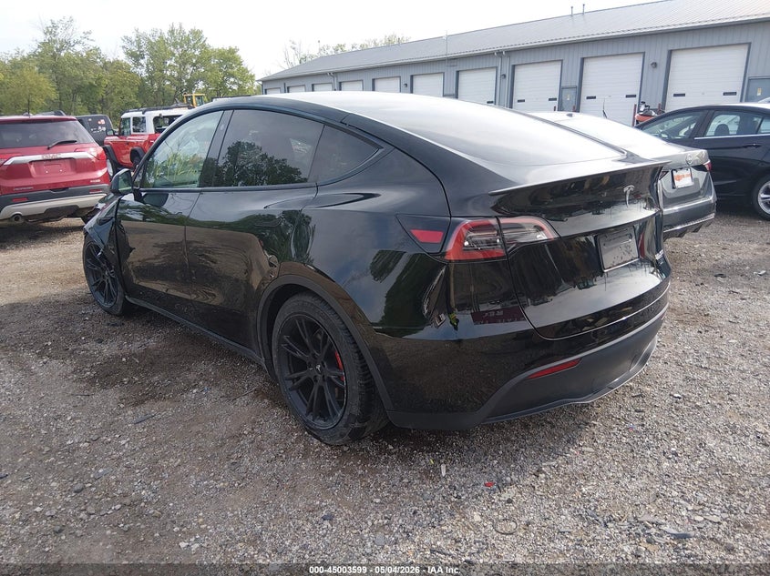Vin: 5yjygdef1mf251958, lot: 45501064, tesla model y performance dual motor all-wheel drive 20213