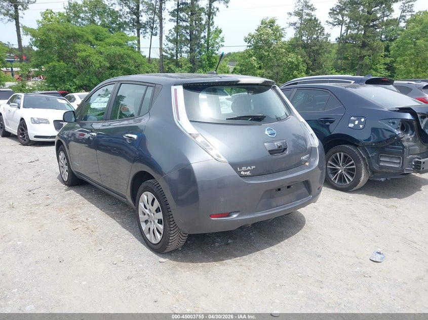 Vin: 1n4az0cp1dc418662, lot: 45501220, nissan leaf s 20133