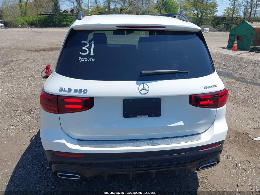 2025 MERCEDES-BENZ GLB 250 2.0L I-4 DI, DOHC, V(VIN: W1N4M4HB1SW426162
