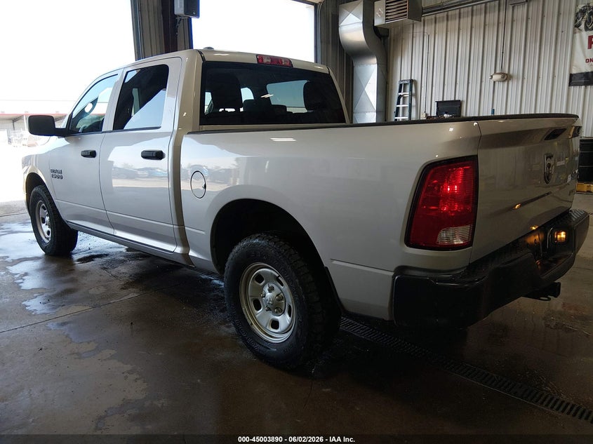 Vin: 1c6rr7kg1js293114, lot: 45501355, ram 1500 tradesman  4x4 5'7 box 20183