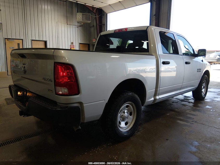 Vin: 1c6rr7kg1js293114, lot: 45501355, ram 1500 tradesman  4x4 5'7 box 20184