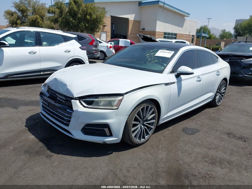Vin: waubncf54ja009114, lot: 45501445, audi a5 2.0t premium 20182