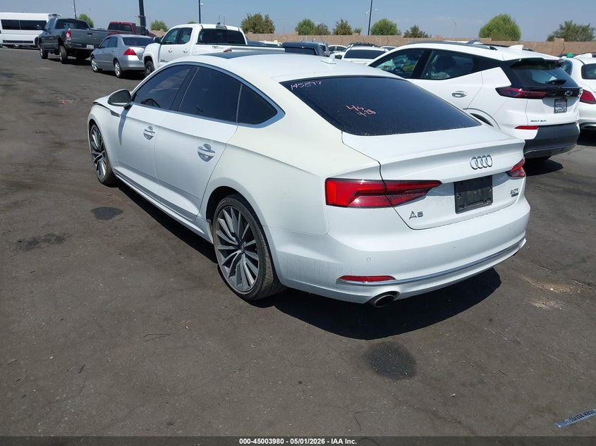Vin: waubncf54ja009114, lot: 45501445, audi a5 2.0t premium 20183