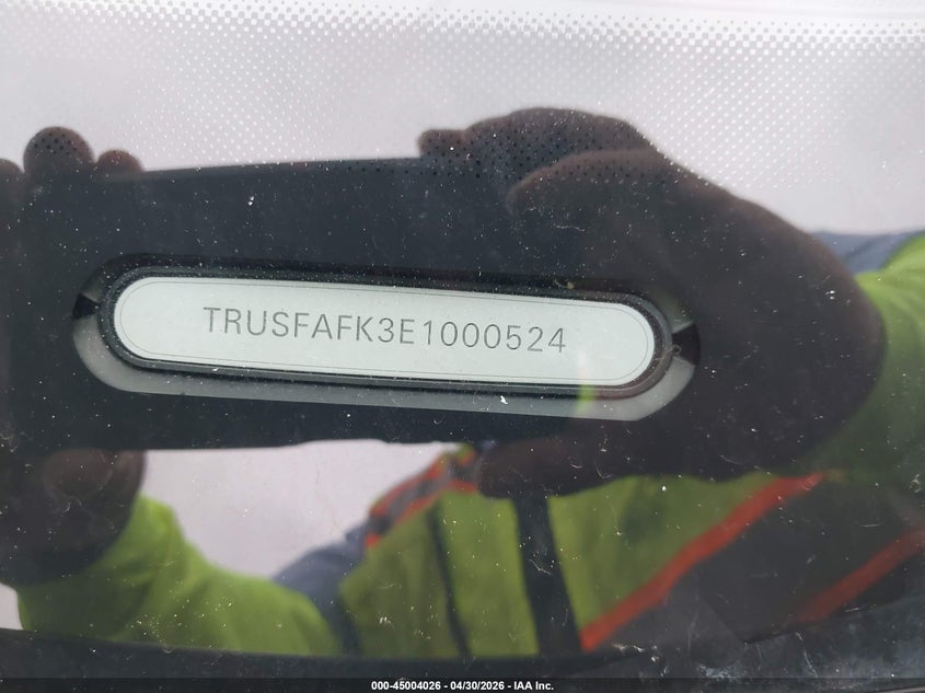 2014 Audi Tt 2.0T VIN: TRUSFAFK3E1000524 Lot: 45004026